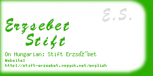 erzsebet stift business card